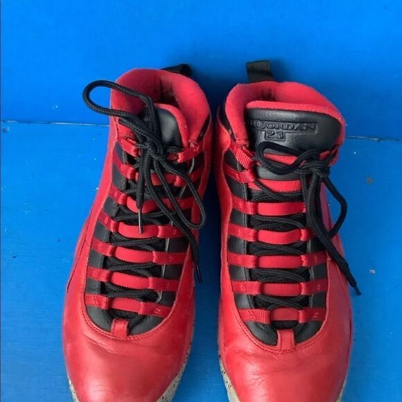 Air Jordan 10 X Retro Bulls Over Broadway Gym Red Size 10 705178-601 main image 5